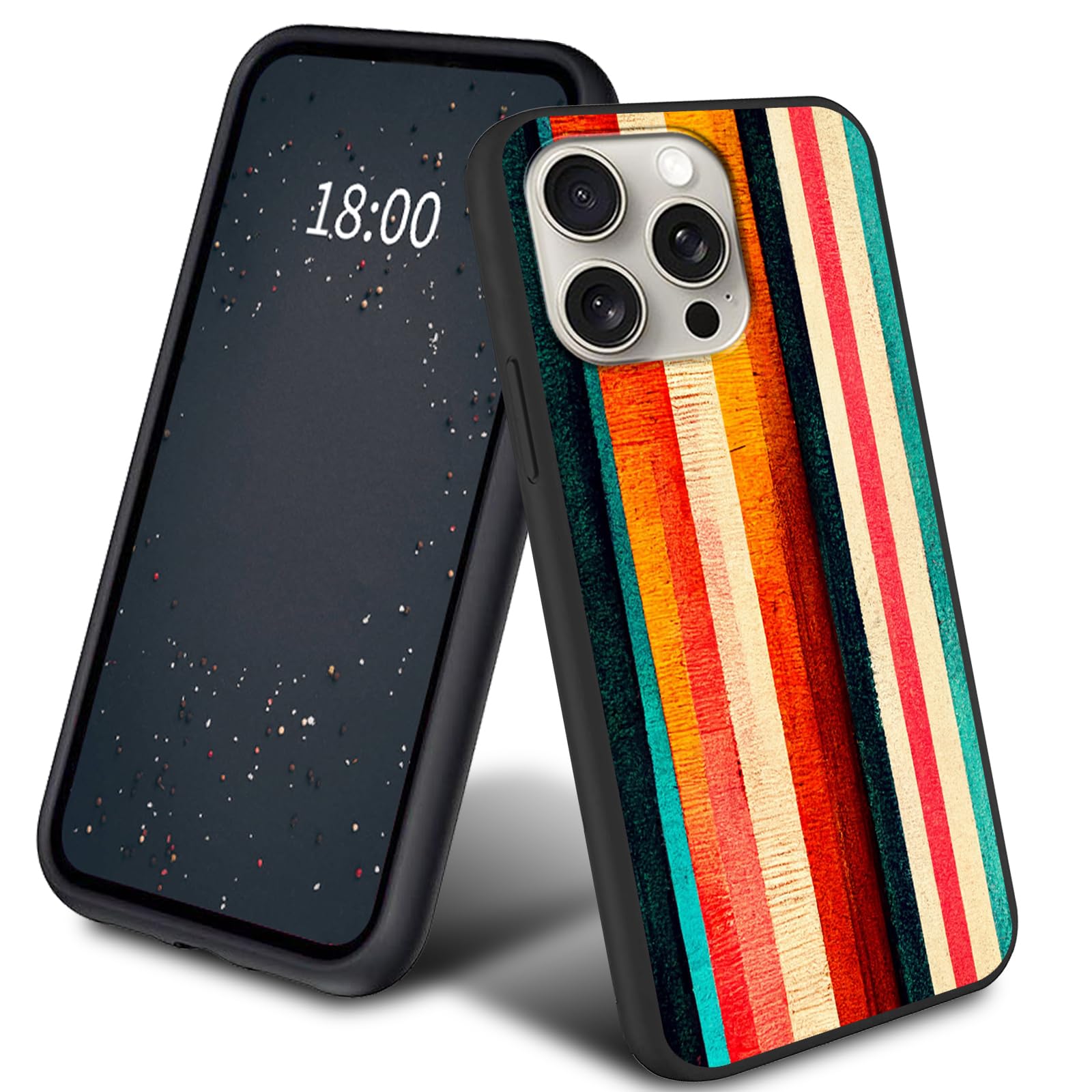 Amazon.com: SROJDHFJB Color Rainbow Stripe Slim Case for iPhone 16